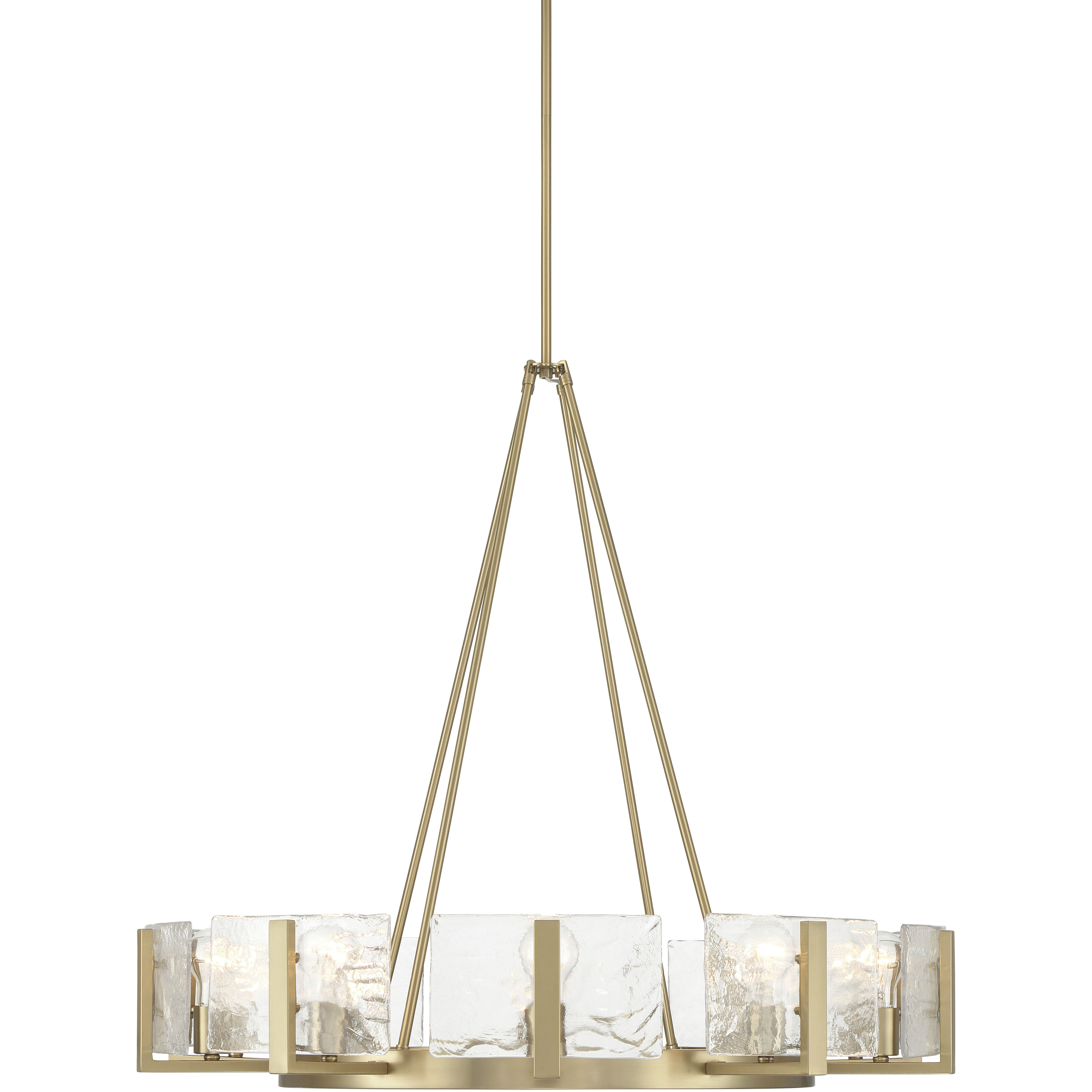 Aenon 10 Light 36 inch Brushed Champagne Brass Chandelier Ceiling Light