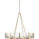 Aenon 10 Light 36 inch Brushed Champagne Brass Chandelier Ceiling Light