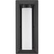 Smyth 1 Light 14 inch Natural Black Outdoor Wall Mount in Opal Glass