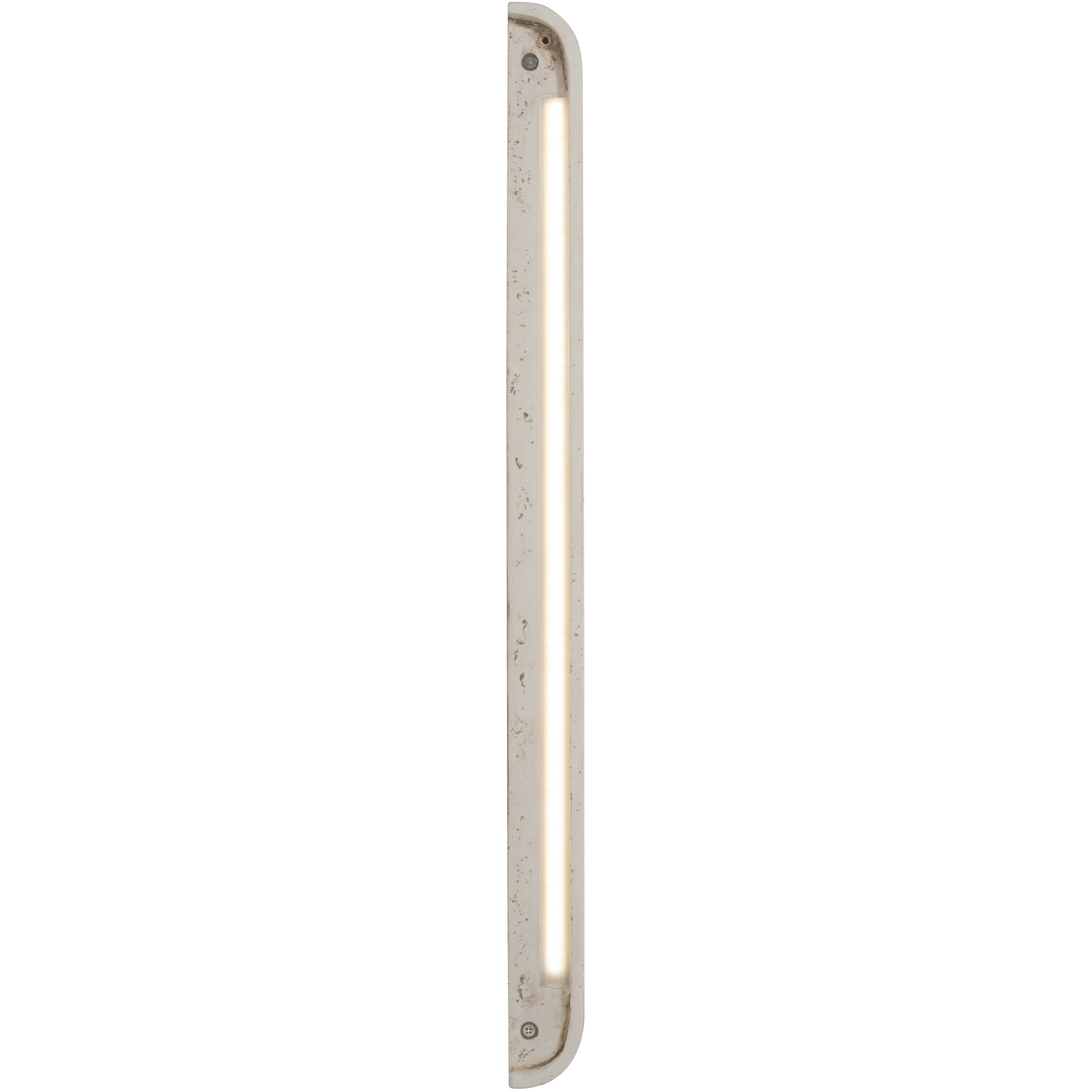 Stela 1 Light 6.25 inch White Travertine Outdoor Wall Light