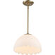 Dorinda Pendant Ceiling Light in Brushed Champagne Brass