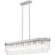 Ciara Linear Pendant Ceiling Light in Peruvian Silver