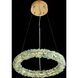 Corallo LED 29.5 inch Turquoise Chandelier Ceiling Light