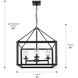 Smyth 21 inch 60.00 watt Matte Black Chandelier Ceiling Light in Clear Glass