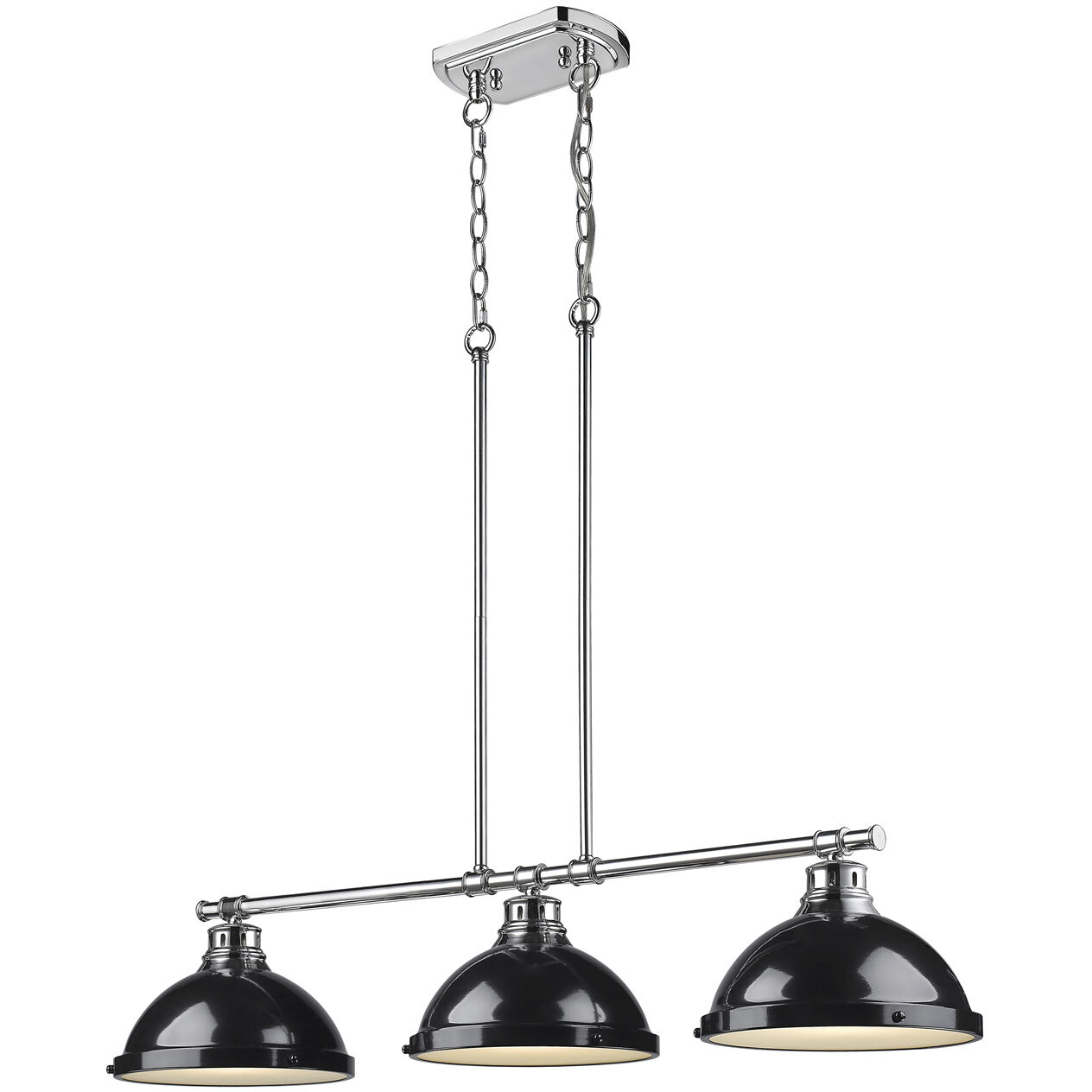 Yep Duncan Island Light Ceiling Light in Chrome, Black