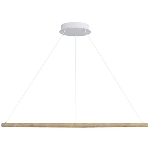Veritas LED 35.38 inch Walnut Ring Chandelier Ceiling Light