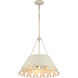 Eloise 5 Light 21 inch Antique Ivory Pendant Ceiling Light