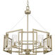 Marco 24.5 inch 60.00 watt White Gold Chandelier Ceiling Light