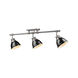 Duncan 3 Light 35 inch Pewter Semi-flush Ceiling Light in Black, Track Light