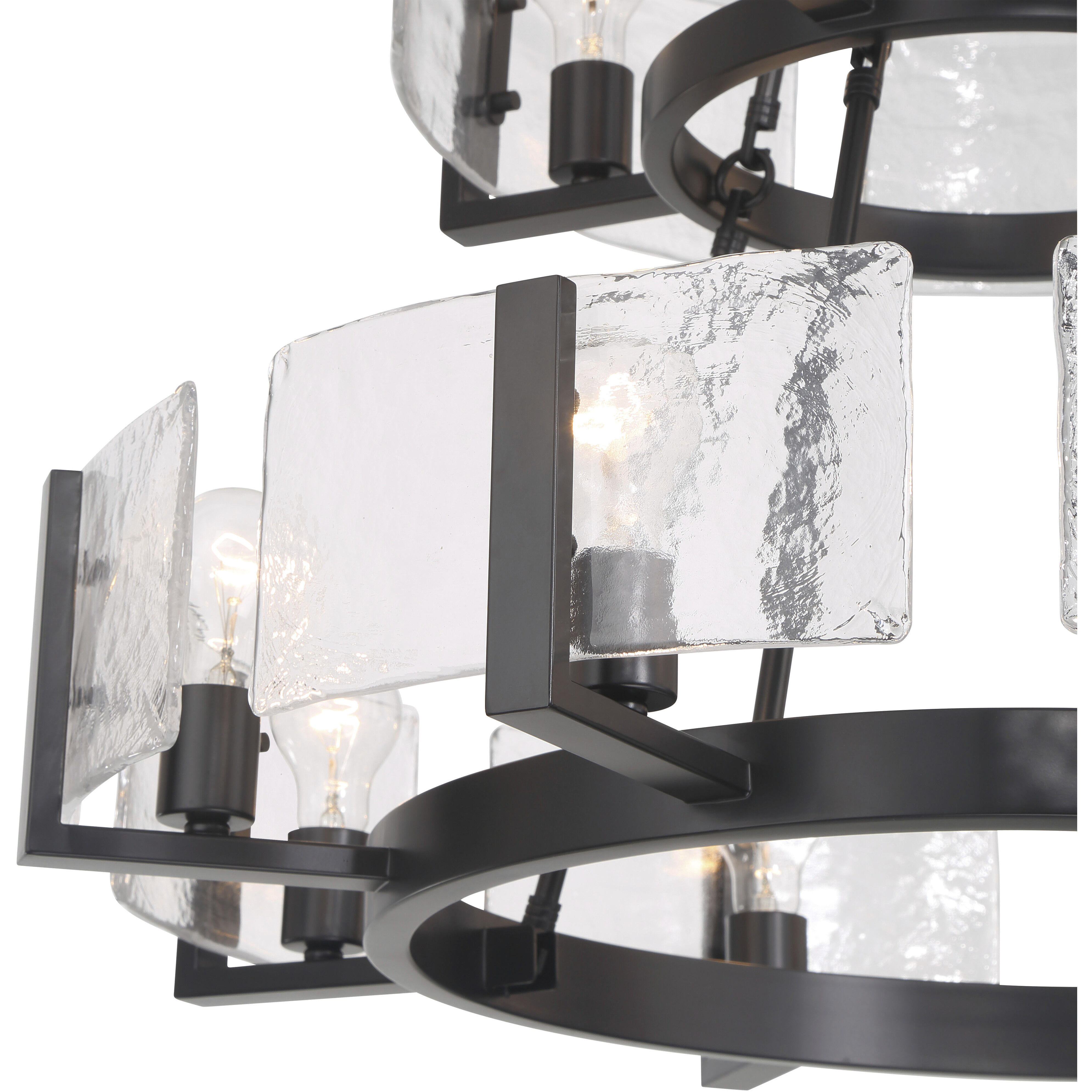 Aenon 12 Light 32 inch Matte Black Chandelier Ceiling Light