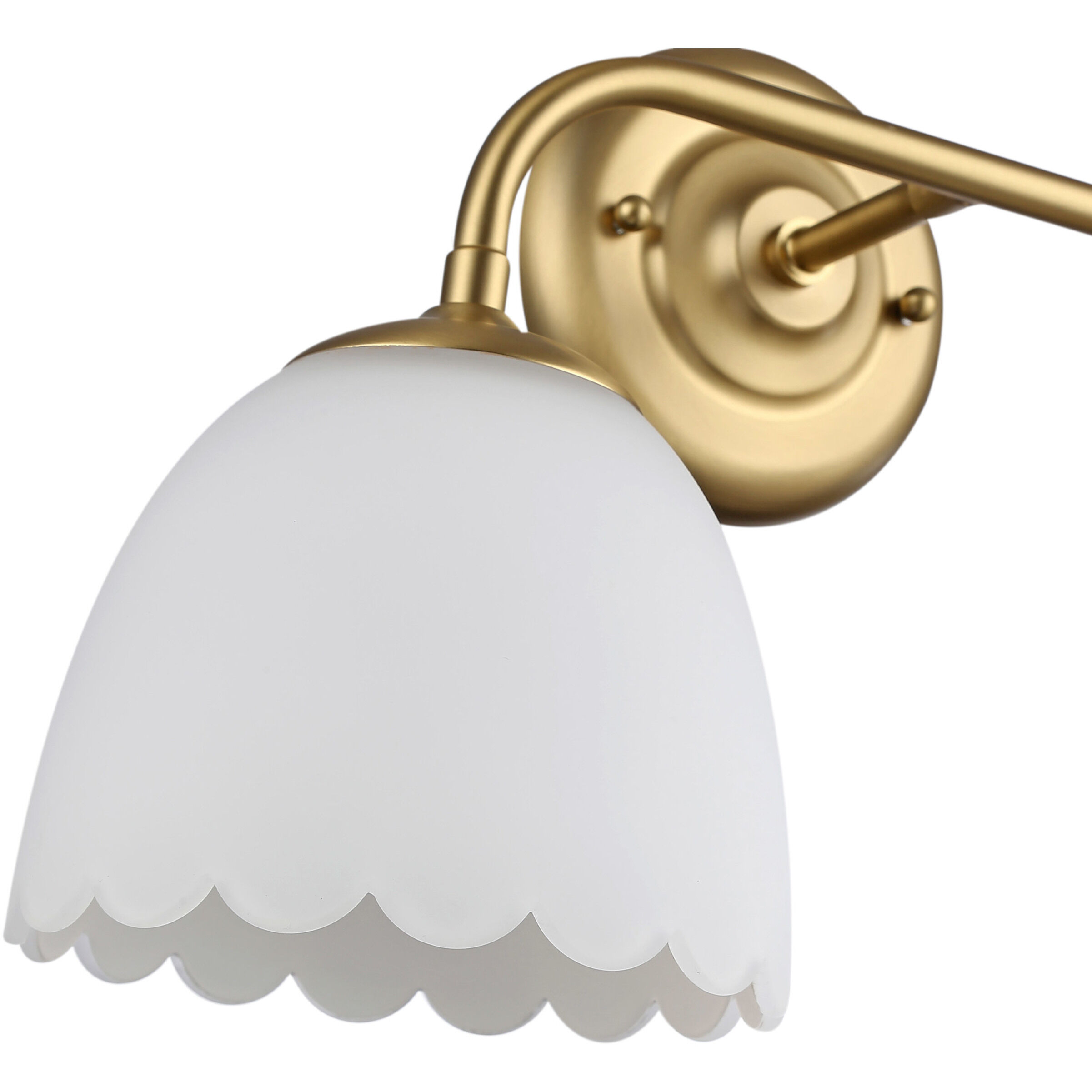 Dorinda Vanity Wall Light in Brushed Champagne Brass