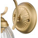 Audra 1 Light 6.88 inch Brushed Champagne Brass Wall Sconce Wall Light