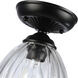 Audra 1 Light 6.88 inch Matte Black Semi-Flush Ceiling Light