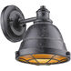 Bartlett Vanity Wall Light in Black Patina