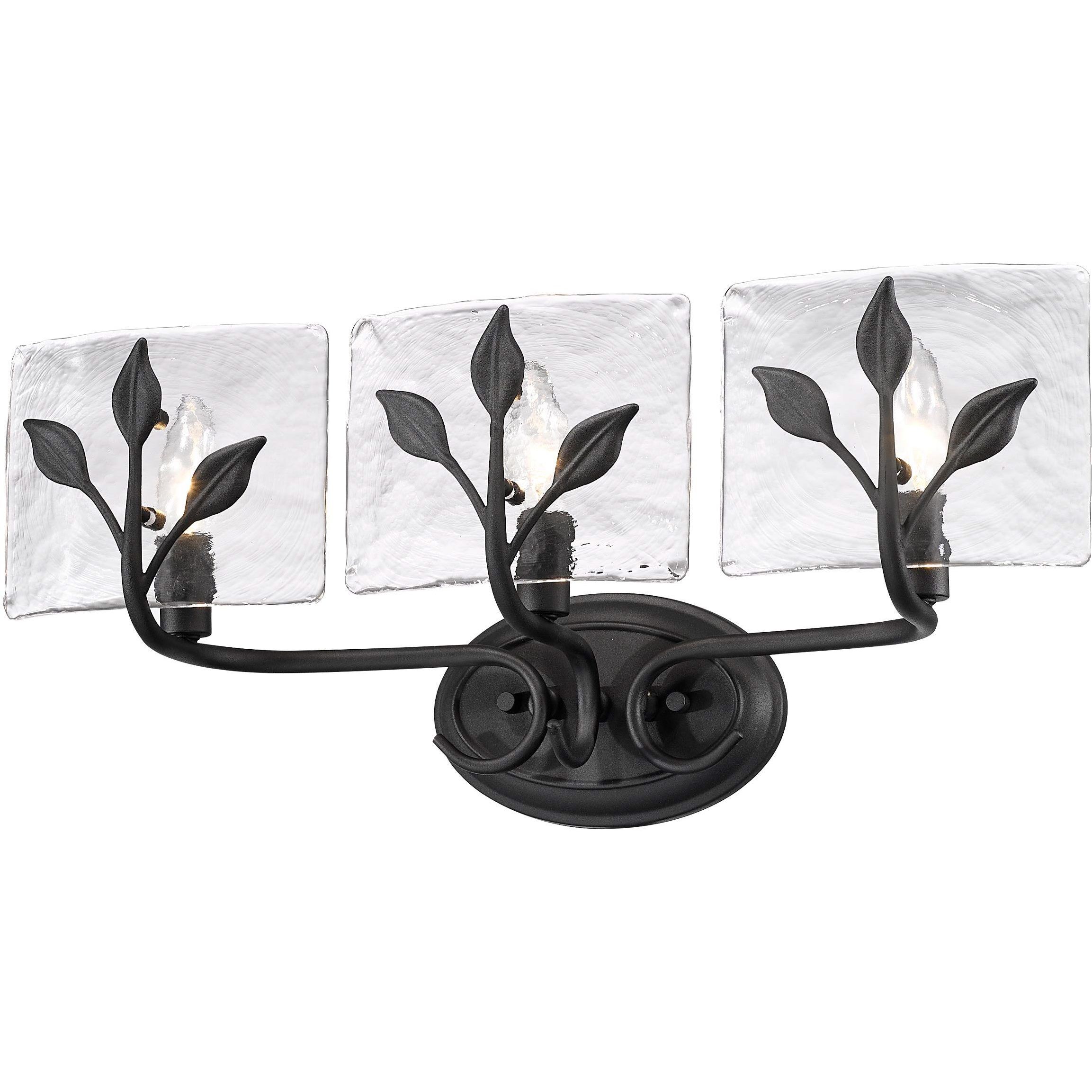 Calla Vanity Wall Light in Natural Black
