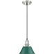 Orwell 1 Light 7.5 inch Pewter Pendant Ceiling Light in Pine Green, Small