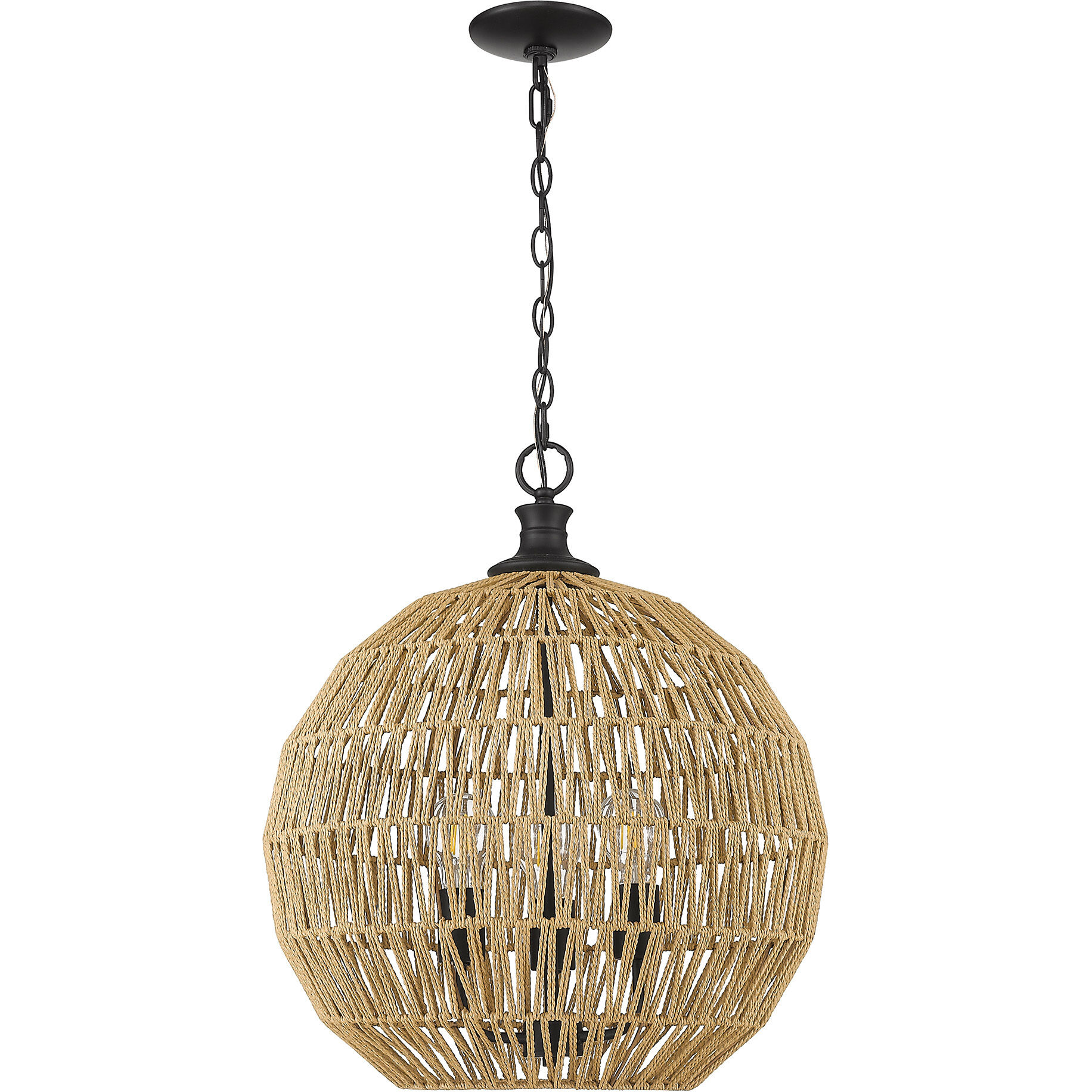 Florence Pendant Ceiling Light in Matte Black