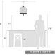 Nassau 3 Light 14.88 inch Matte Black Pendant Ceiling Light