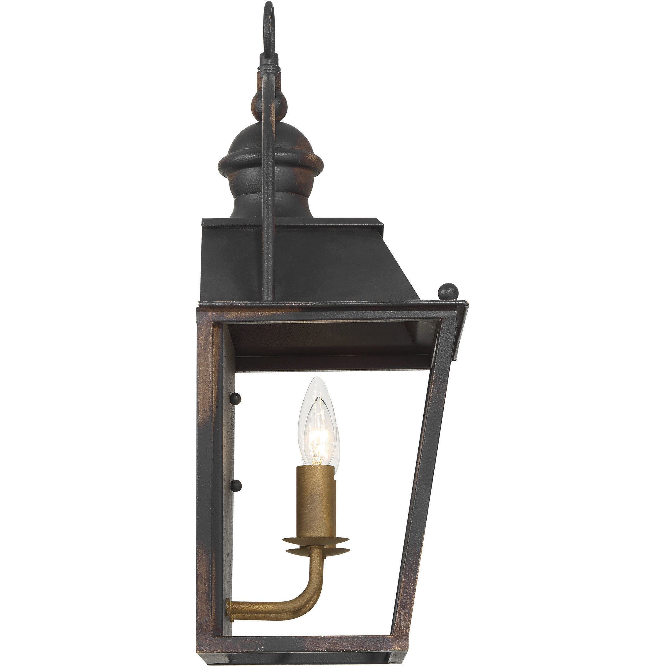 Christoff 2 Light 11.5 inch Antique Black Iron Wall Sconce Wall Light