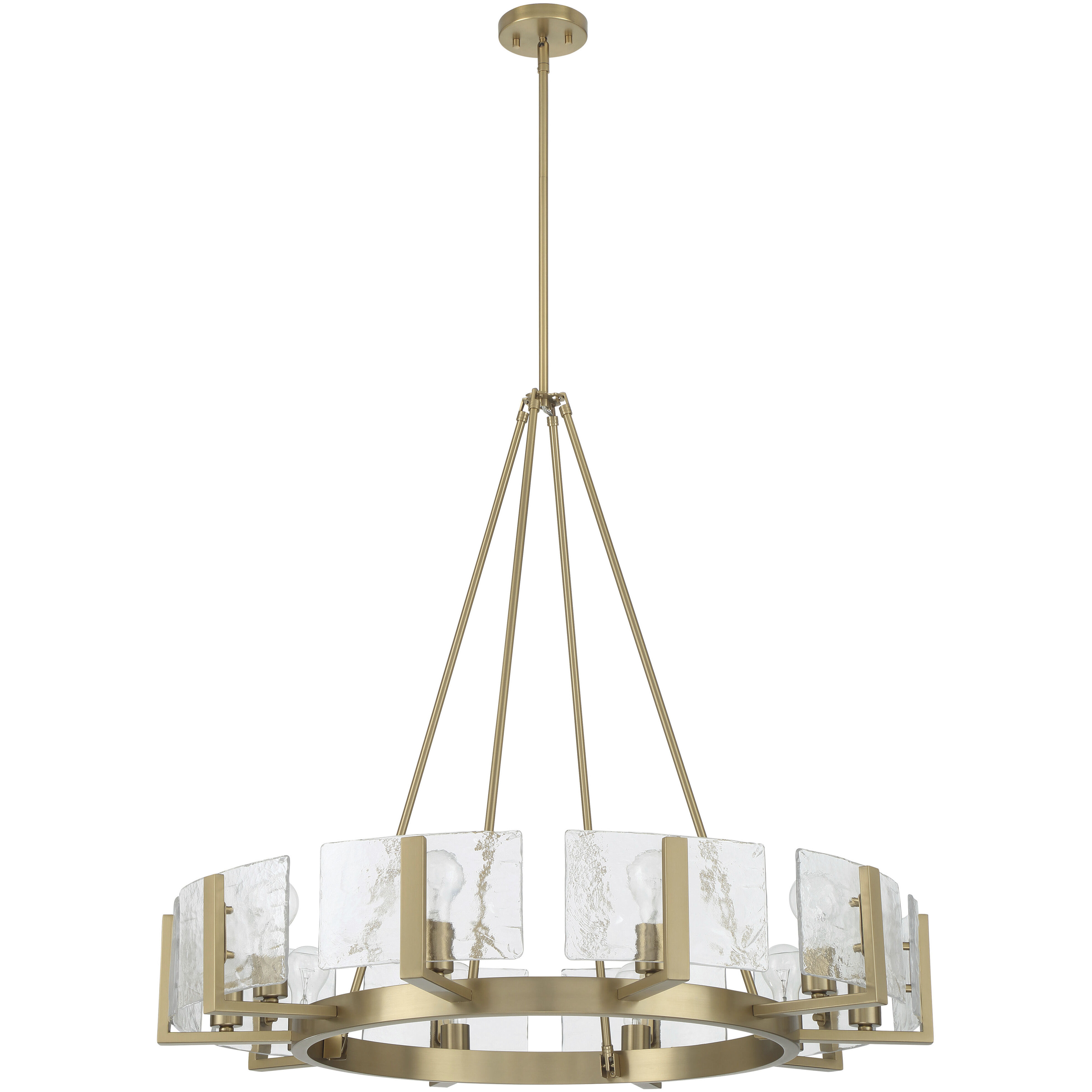 Aenon 10 Light 36 inch Brushed Champagne Brass Chandelier Ceiling Light