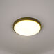 Gabi LED 12.25 inch Brushed Champagne Brass Flush Mount Ceiling Light