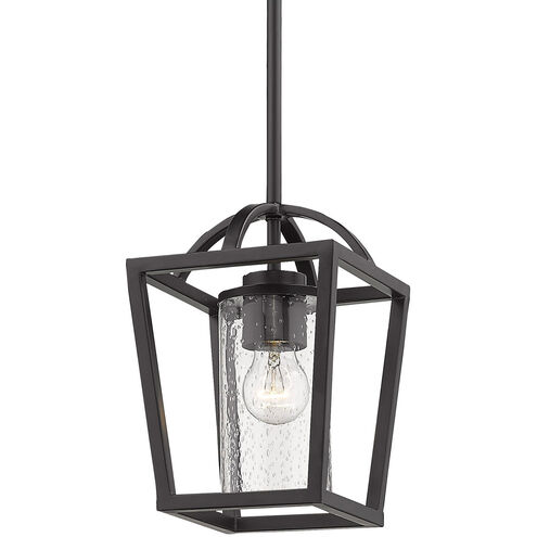 Mercer 1 Light 7 inch Matte Black Mini Pendant Ceiling Light in Matte Black/Matte Black