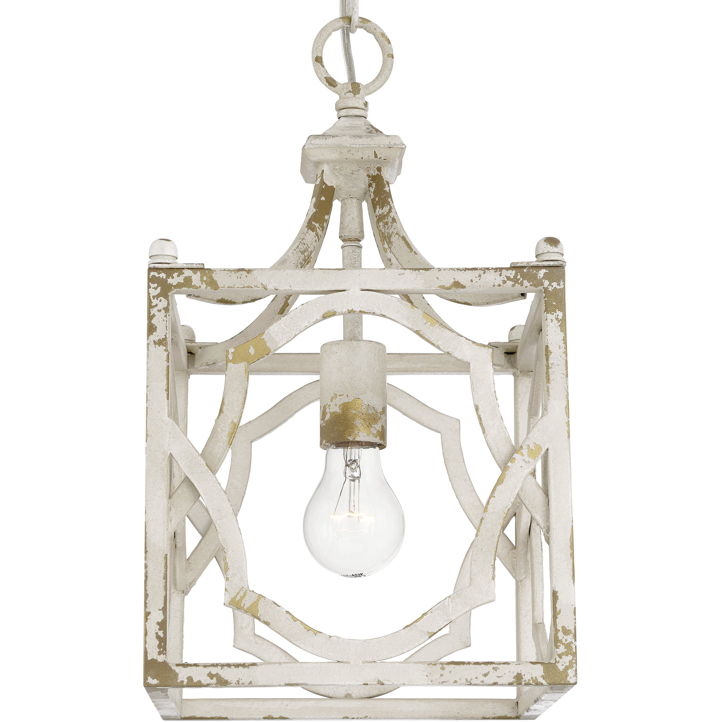 Laurent 1 Light 9 inch Antique Ivory Pendant Ceiling Light