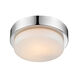 Multi-Family 1 Light 9 inch Chrome Flush Mount Ceiling Light, Damp