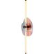 Colorella Wall Sconce Wall Light in Pink Seeded, Ribbed