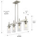 Winslett Island Light Ceiling Light in Pewter