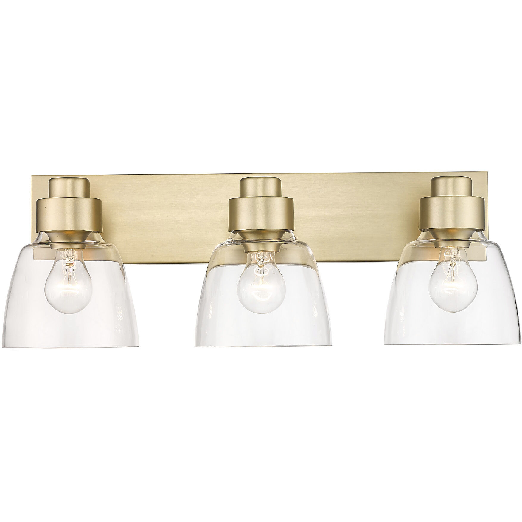 Remy Vanity Wall Light in Brushed Champagne Brass