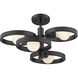 Sloane 4 Light 21.38 inch Matte Black Semi-Flush Ceiling Light