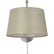 Ryleigh Articulating Wall Sconce Wall Light in Pewter, Natural Sisal