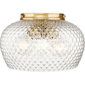 Adeline 3 Light 14 inch Modern Brushed Gold Flush Mount Ceiling Light