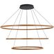 Veritas LED 59 inch Driftwood Ring Chandelier Ceiling Light, 3 Tier