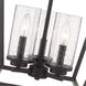 Mercer 3 Light 15 inch Matte Black Pendant Ceiling Light in Matte Black/Matte Black