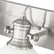 Hines 4 Light 34.5 inch Pewter Bath Vanity Light Wall Light in Opal Glass