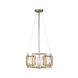 Marco 4 Light 16 inch White Gold Semi-flush Ceiling Light, Convertible