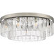 Ciara 9 Light 27 inch Peruvian Silver Semi-Flush Mount Ceiling Light