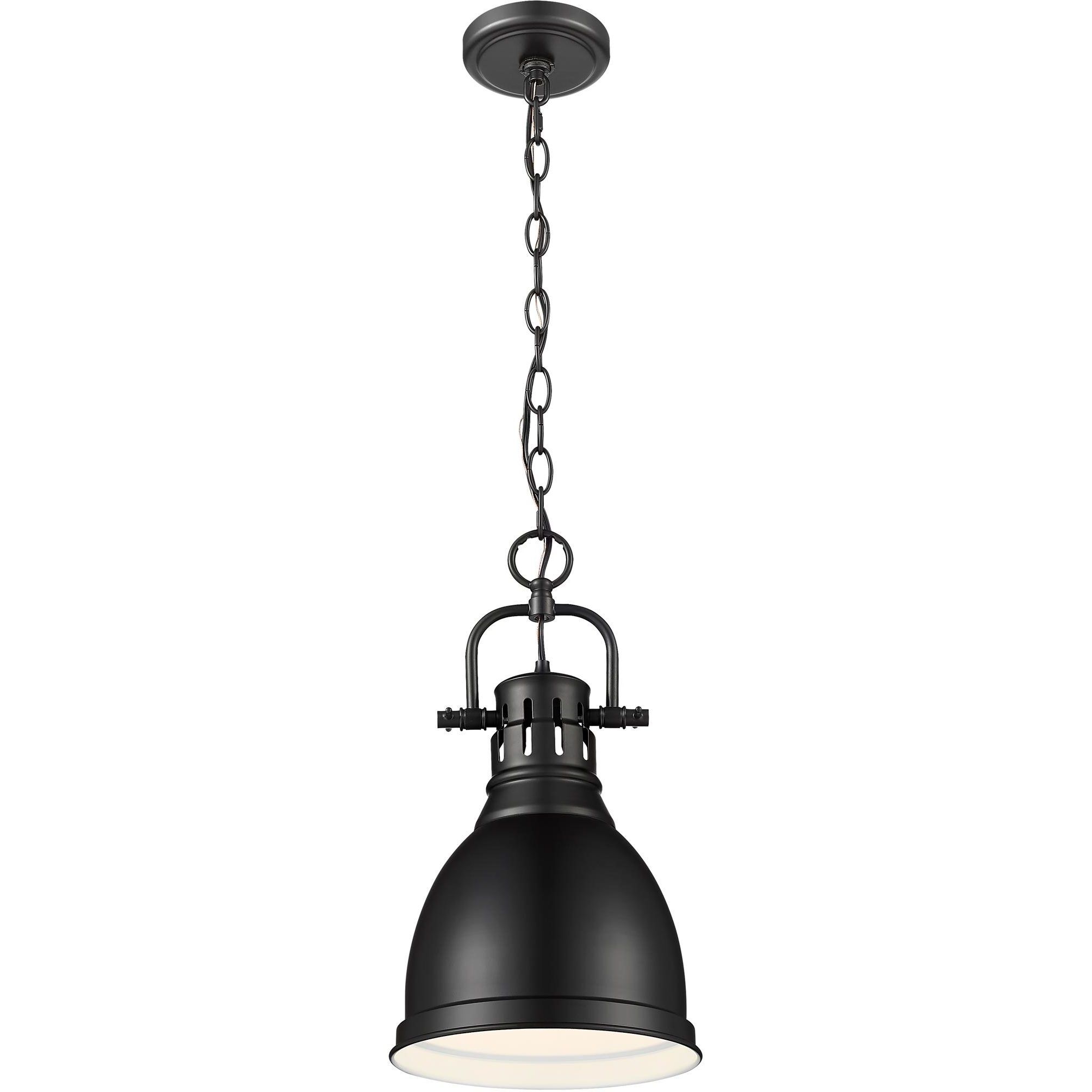 Yep Duncan 1 Light 8.88 inch Matte Black Pendant Ceiling Light, Small
