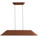 Faroe Linear Pendant Ceiling Light in Coffee/Black