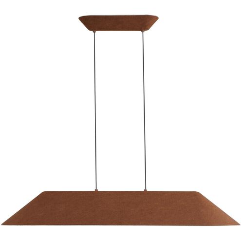 Faroe Linear Pendant Ceiling Light in Coffee/Black