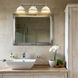 Kinsley 3 Light 29 inch Aged Galvanized Steel Bath Vanity Wall Light in Antique Ivory