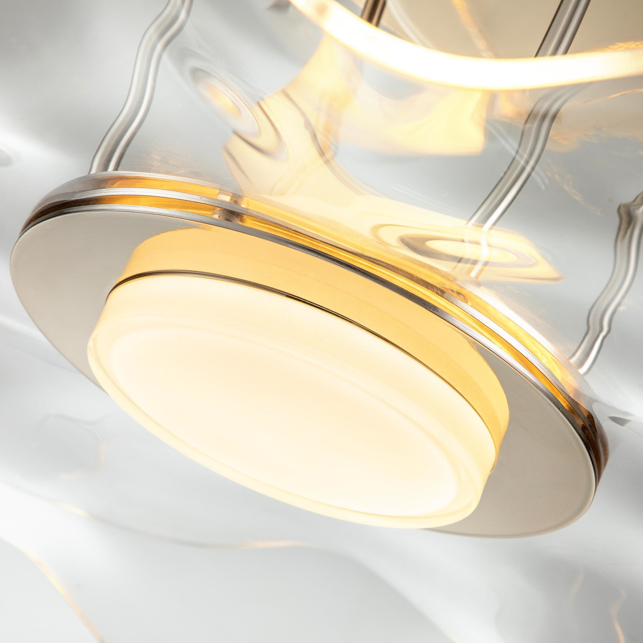 Vetrina LED 23.38 inch Light Gold Semi-Flush Mount Ceiling Light