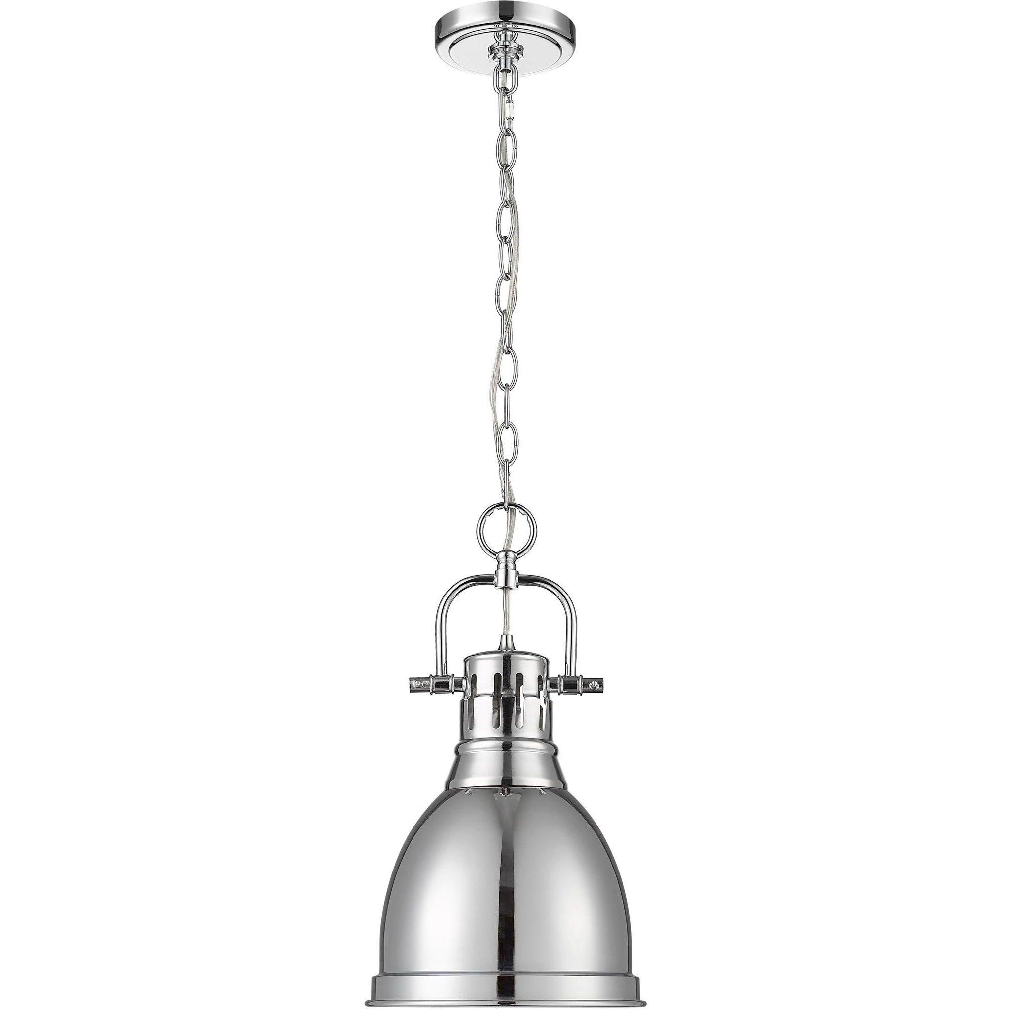 Yep Duncan Pendant Ceiling Light in Chrome, Small