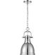 Yep Duncan Pendant Ceiling Light in Chrome, Small