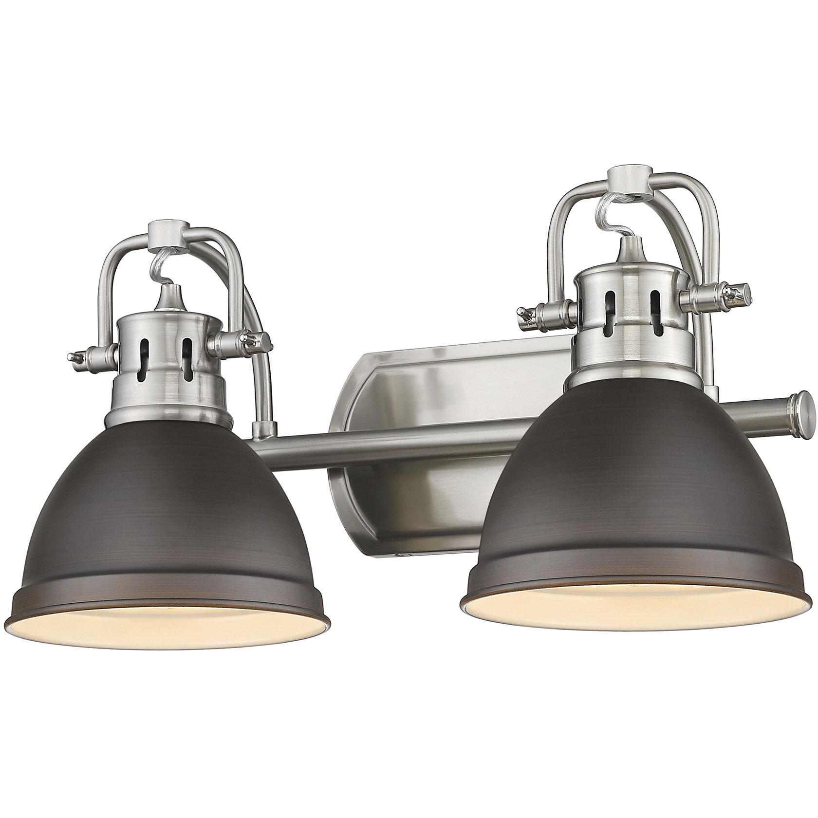 Yep Duncan Vanity Wall Light in Pewter, Rubbed Bronze