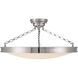 Cameron 1 Light 30 inch Polished Nickel Semi-Flush Mount Ceiling Light