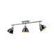 Duncan 3 Light 35 inch Pewter Semi-flush Ceiling Light in Black, Track Light