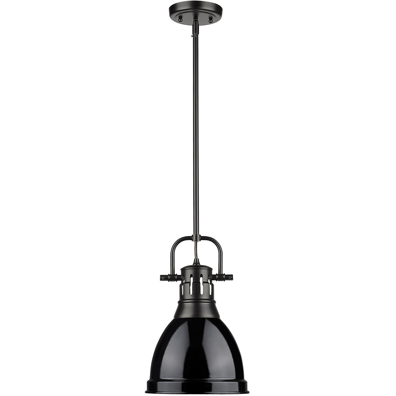 Yep Duncan 1 Light 8.88 inch Matte Black Pendant Ceiling Light, Small